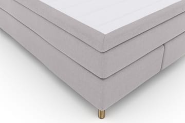 Select No 4 Komplett Sengepakke 140x200 Fast - Lysegrå/Kobberben - Møbler - Senger - Kontinentalsenger