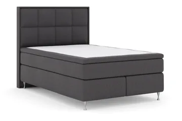 Select No 4 Komplett Sengepakke 140x200 Fast/Medium - Mørkegrå/Sølvben - Møbler - Senger - Kontinentalsenger