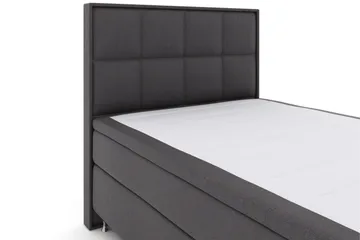 Select No 4 Komplett Sengepakke 140x200 Fast/Medium - Mørkegrå/Sølvben - Møbler - Senger - Kontinentalsenger