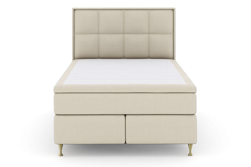 Select No 4 Komplett Sengepakke 160x200 Medium - Beige/Gullben - Møbler - Senger - Kontinentalsenger
