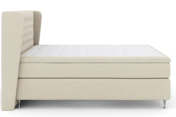 Select No 4 Komplett Sengepakke 160x200 Medium - Beige/Sølvben - Møbler - Senger - Kontinentalsenger