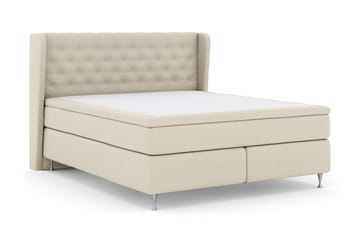 Select No 4 Komplett Sengepakke 160x200 Medium - Beige/Sølvben - Møbler - Senger - Kontinentalsenger