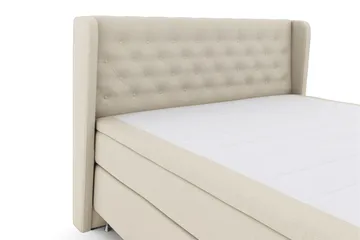 Select No 4 Komplett Sengepakke 160x200 Medium - Beige/Sølvben - Møbler - Senger - Kontinentalsenger
