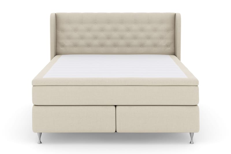 Select No 4 Komplett Sengepakke 180x200 Fast, Beige/Sølvben
