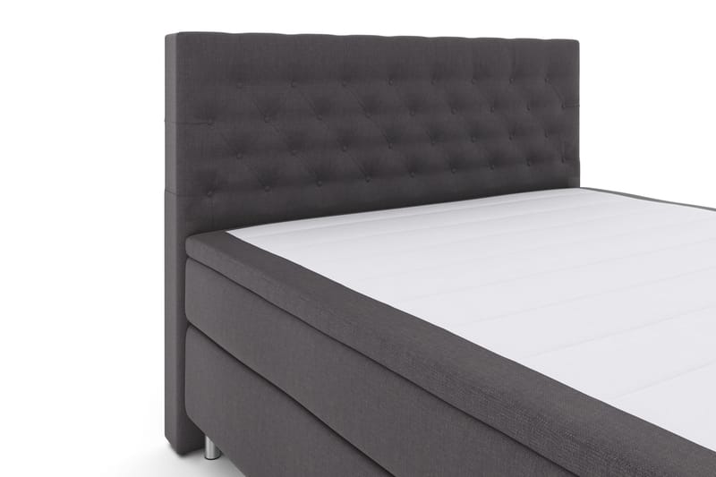 Select No 4 Komplett Sengepakke 180x200 Fast - Mørkegrå/Metallben - Møbler - Senger - Kontinentalsenger