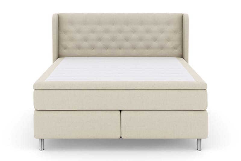 Select No 4 Komplett Sengepakke 180x200 Fast/Medium, Beige/Metallben