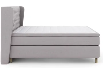 Select No 4 Komplett Sengepakke 180x200 Fast/Medium - Lysegrå/Kobberben - Møbler - Senger - Kontinentalsenger