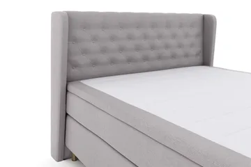 Select No 4 Komplett Sengepakke 180x200 Fast/Medium - Lysegrå/Kobberben - Møbler - Senger - Kontinentalsenger