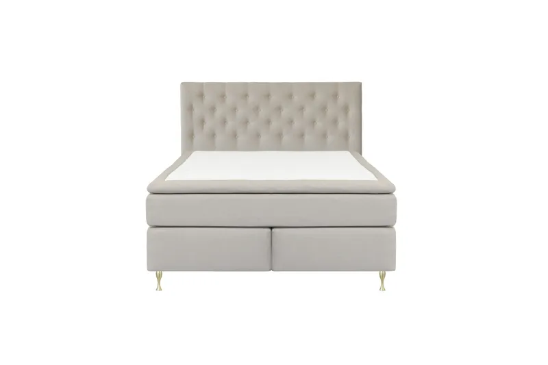 Select No 4 Kontinentalseng 180x200 Medium, Beige/Gullben