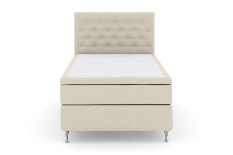 Select No 5 Komplett Sengepakke 120x200 Fast Watergel, Beige/Sølvben