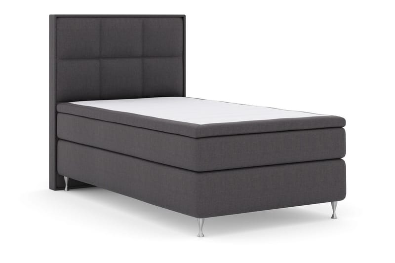 Select No 5 Komplett Sengepakke 120x200 Fast Watergel - Mørkegrå/Sølvben - Møbler - Senger - Kontinentalsenger