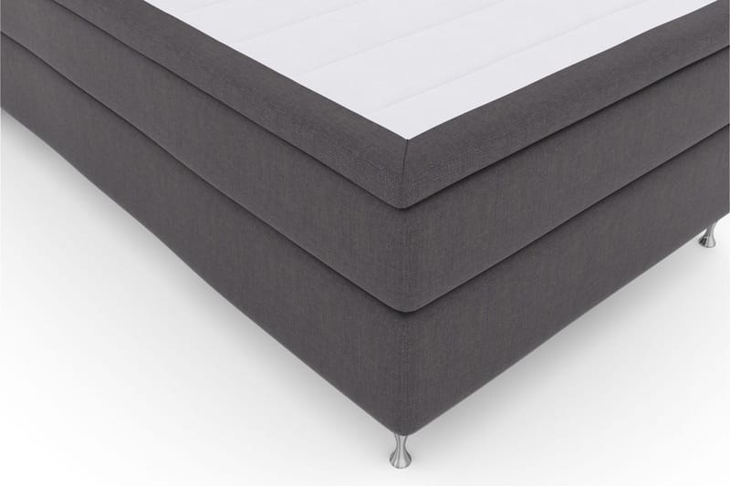 Select No 5 Komplett Sengepakke 120x200 Fast Watergel - Mørkegrå/Sølvben - Møbler - Senger - Kontinentalsenger