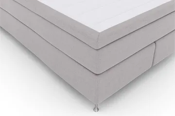 Select No 5 Komplett Sengepakke 140x200 Fast Lateks - Lysegrå/Sølvben - Møbler - Senger - Kontinentalsenger