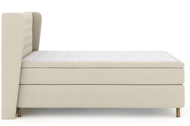 Select No 5 Komplett Sengepakke 140x200 Fast/Medium Watergel - Beige/Kobberben - Møbler - Senger - Kontinentalsenger