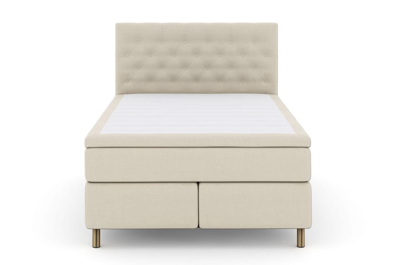 Select No 5 Komplett Sengepakke 140x200 Medium Lateks - Beige/Kobberben - Møbler - Senger - Kontinentalsenger