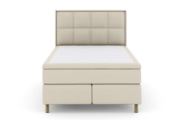 Rutete Sengegavl 160 cm - Beige
