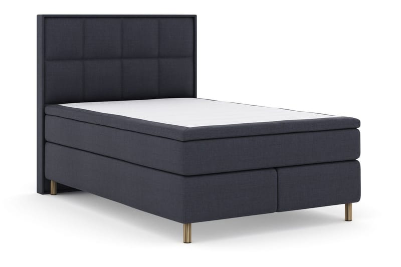Select No 5 Komplett Sengepakke 160x200 Medium Lateks - Blå/Metallben - Møbler - Senger - Kontinentalsenger