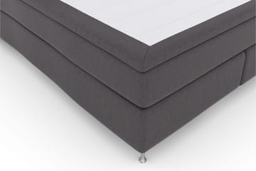 Select No 5 Komplett Sengepakke 180x200 Fast/Medium Lateks - Mørkegrå/Sølvben - Møbler - Senger - Kontinentalsenger