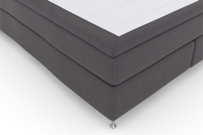 Select No 5 Komplett Sengepakke 180x200 Fast/Medium Lateks - Mørkegrå/Sølvben - Møbler - Senger - Kontinentalsenger