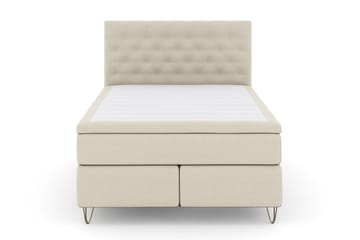 Select No 5 Kontinentalseng 140x200 Fast/Medium Lateks - Beige/V-formede Metallben - Møbler - Senger - Kontinentalsenger