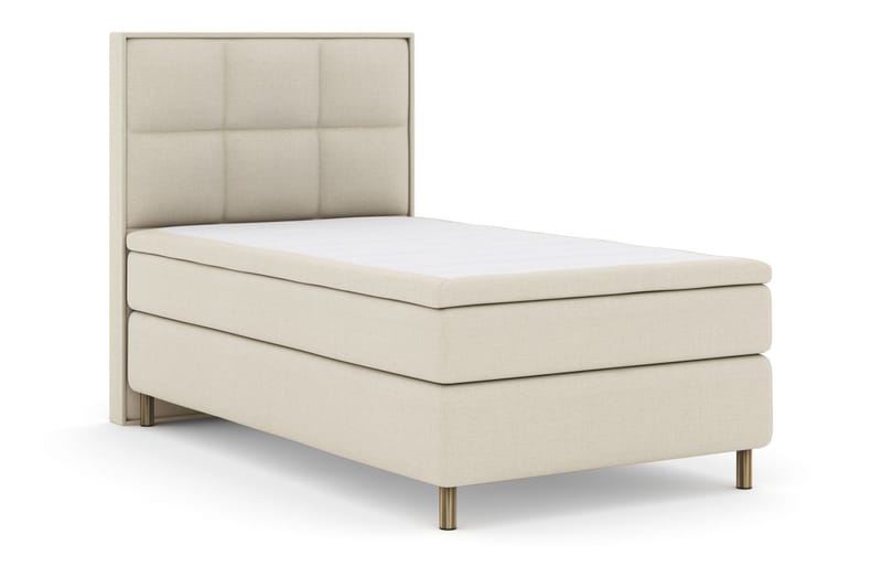 Select No 6 Komplett Sengepakke 120x200 Fast Lateks/Memory - Beige/Kobberben - Møbler - Senger - Kontinentalsenger