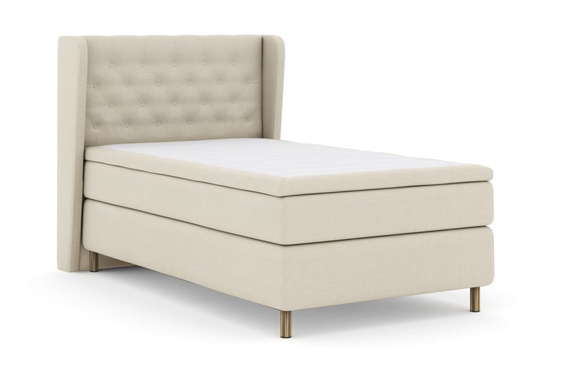 Select No 6 Komplett Sengepakke 120x200 Fast Watergel - Beige/Kobberben - Møbler - Senger - Kontinentalsenger