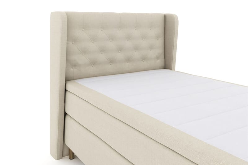 Select No 6 Komplett Sengepakke 120x200 Fast Watergel - Beige/Kobberben - Møbler - Senger - Kontinentalsenger
