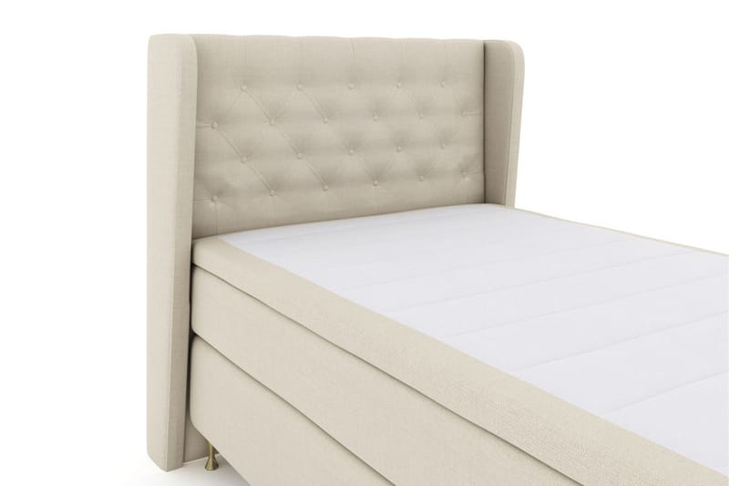 Select No 6 Komplett Sengepakke 120x200 Medium Memory/Pocket - Beige/Gullben - Møbler - Senger - Kontinentalsenger