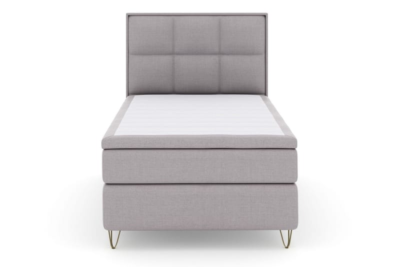 Select No 6 Komplett Sengepakke 120x200 Medium Watergel - Lysegrå/V-formede Metallben - Møbler - Senger - Kontinentalsenger