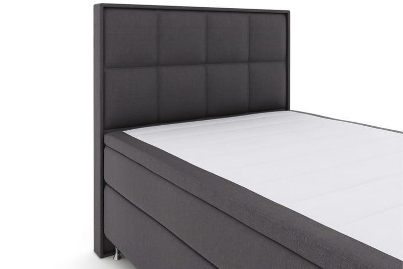Select No 6 Komplett Sengepakke 140x200 Fast Memory/Pocket - Mørkegrå/Sølvben - Møbler - Senger - Kontinentalsenger