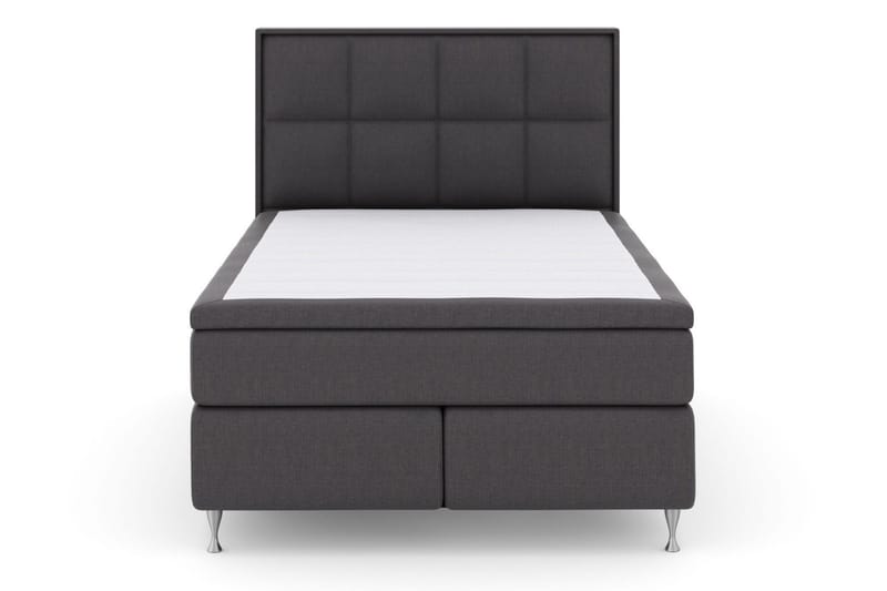 Select No 6 Komplett Sengepakke 140x200 Fast Memory/Pocket - Mørkegrå/Sølvben - Møbler - Senger - Kontinentalsenger