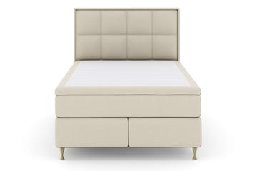 Select No 6 Komplett Sengepakke 160x200 F/M Lateks/Memory - Beige/Gullben - Møbler - Senger - Kontinentalsenger