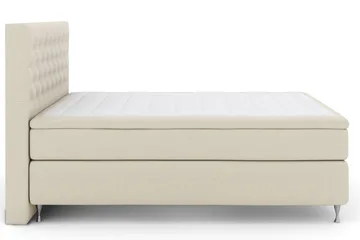Select No 6 Komplett Sengepakke 180x200 Medium Memory/Pocket - Beige/Sølvben - Møbler - Senger - Kontinentalsenger