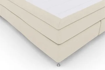Select No 6 Komplett Sengepakke 180x200 Medium Memory/Pocket - Beige/Sølvben - Møbler - Senger - Kontinentalsenger