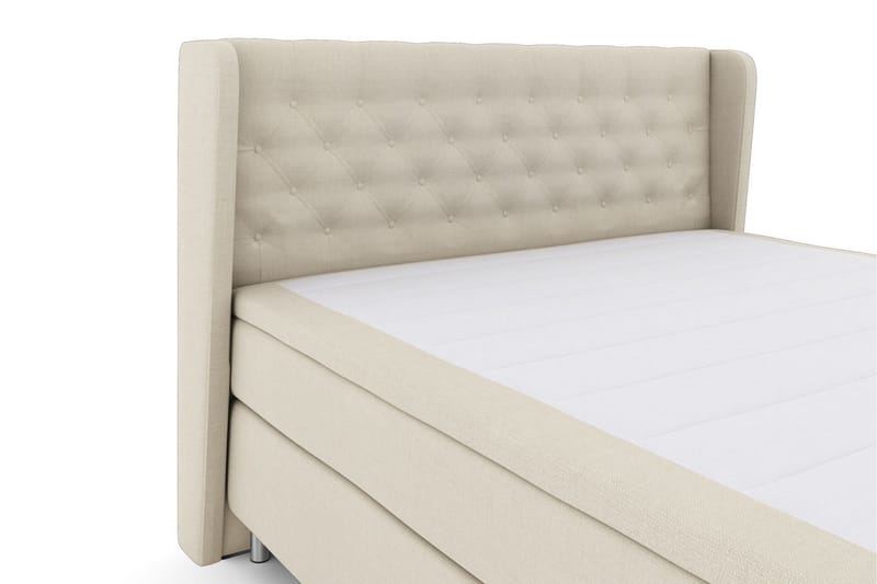 Select No 6 Komplett Sengepakke 180x200 Medium Watergel - Beige/Metallben - Møbler - Senger - Kontinentalsenger
