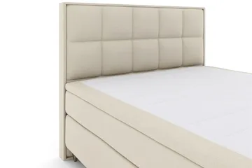Select No 6 Komplett Sengepakke 210x210 Fast Watergel - Beige/V-formede Metallben - Møbler - Senger - Kontinentalsenger