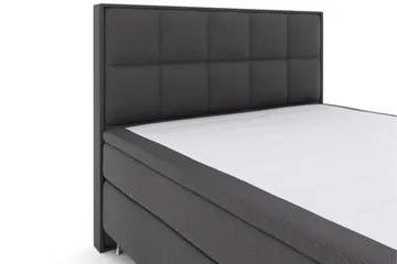Select No 6 Komplett Sengepakke 210x210 F/M Lateks/Memory - Mørkegrå/Sølvben - Møbler - Senger - Kontinentalsenger
