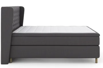 Select No 6 Komplett Sengepakke 210x210 Medium Memory/Pocket - Mørkegrå/Kobberben - Møbler - Senger - Kontinentalsenger