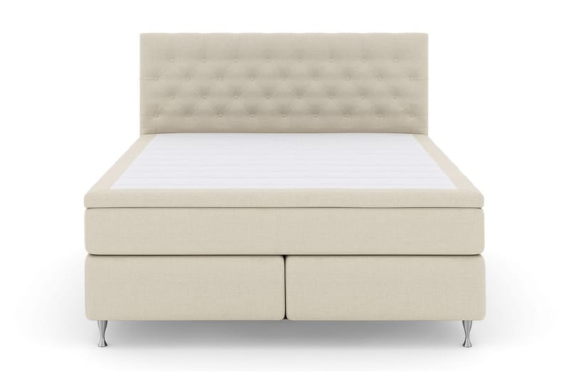 Select No 6 Kontinentalseng 180x200 Fast Lateks/Memory, Beige/Sølvben