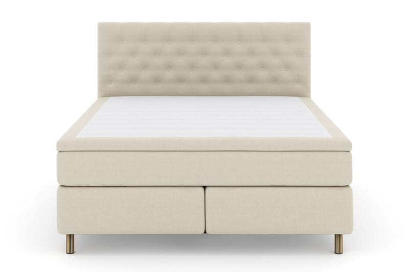 Select No 6 Kontinentalseng 210x210 Fast Lateks/Memory, Beige/Kobberben