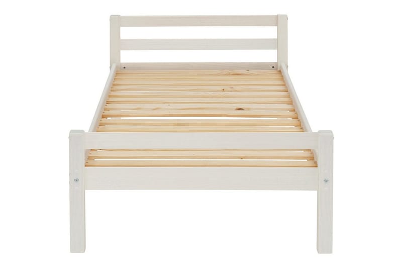 Seng Alpi 90x200 cm Hvit - Hvit - Møbler - Senger - Sengeramme & sengestamme