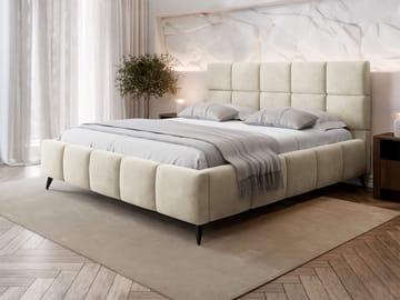 seng Amber Velluto 02 180x200 - beige - Møbler - Senger - Senger med oppbevaring