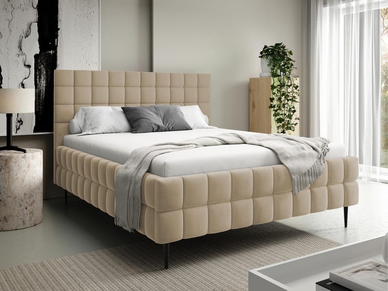 seng Ardea Fresh 03 140x200 - beige - Møbler - Senger - Senger med oppbevaring
