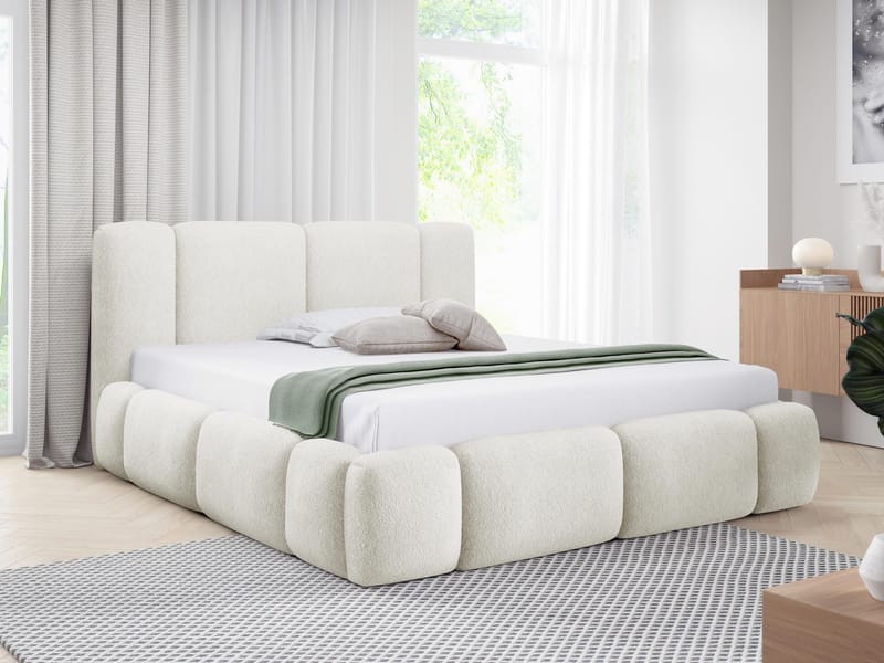 seng Bianco Lambi 01 180x200 - hvit - Møbler - Senger - Senger med oppbevaring