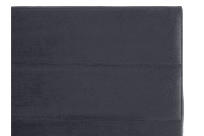 Seng Chinou 140x200 cm - Grå/Fløyel - Sengeramme & sengestamme