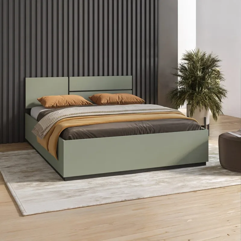 Seng Cross S - 160 cm, Grønn - Møbler - Senger - Sengeramme & sengestamme