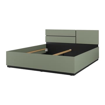 Seng Cross S - 180 cm, Grønn - Svart - Møbler - Senger - Sengeramme & sengestamme