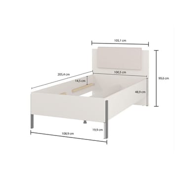Seng Jukon S med løft for oppbevaring - 100 cm - Møbler - Senger - Sengeramme & sengestamme