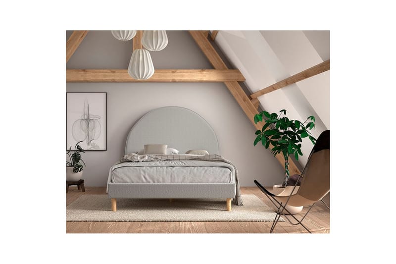 Seng Måne Grå, 140 x 200 cm - Grå, 140 x 200 cm - Møbler - Senger - Sengeramme & sengestamme