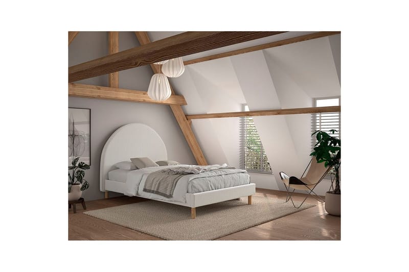 Seng Måne Hvit, 140 x 200 cm - Hvit, 140 x 200 cm - Møbler - Senger - Sengeramme & sengestamme